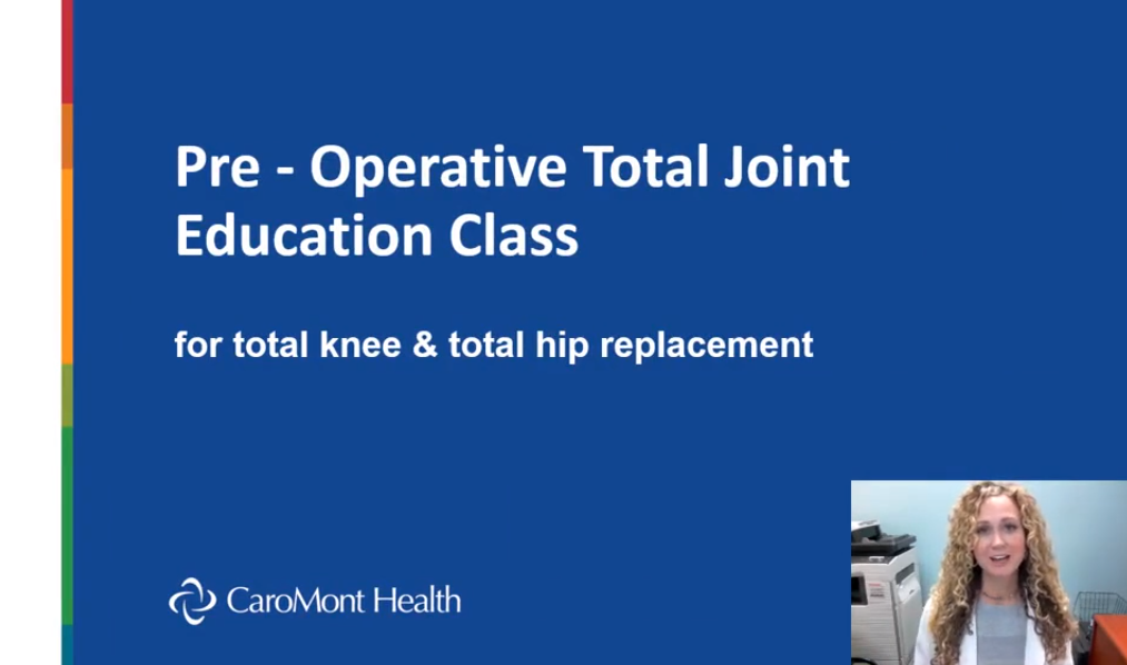 Preview image for Pre-Operative Total Joint Education Class)